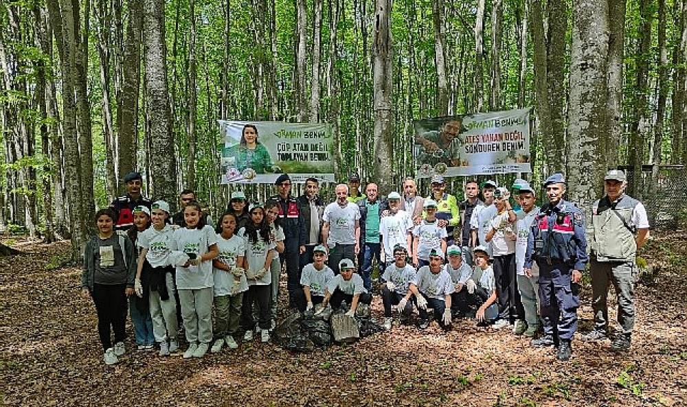 Gölcüklü minik ellerden anlamlı farkındalık 'Ormanlar Benim'