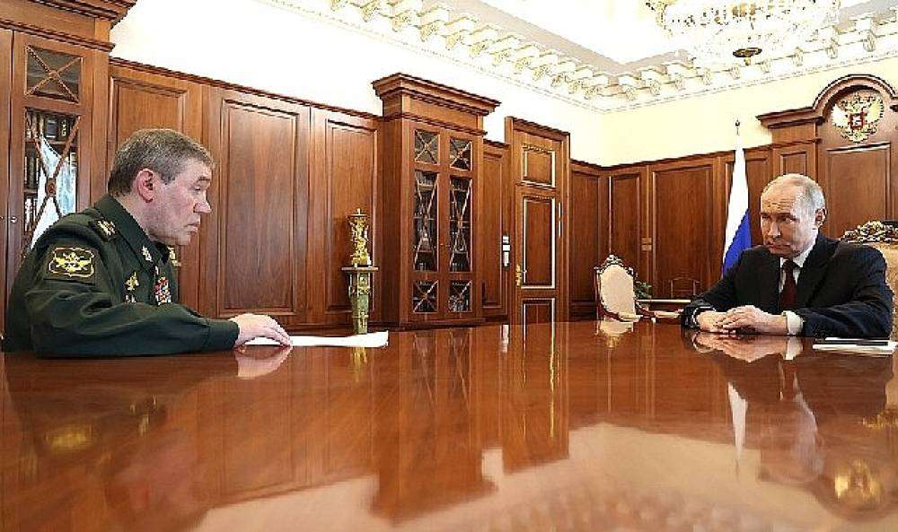 Meeting with Chief of the General Staff of Russia's Armed Forces Valery Gerasimov