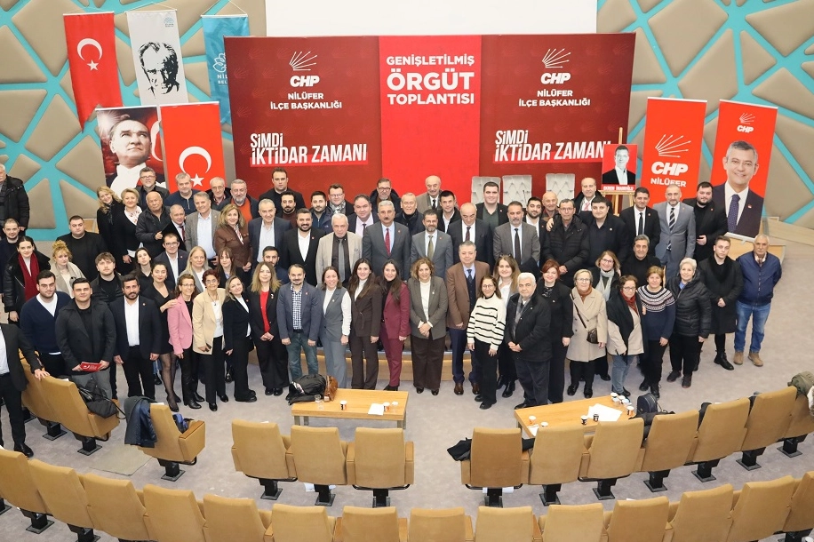 CHP Bursa Nil&uuml;fer&rsquo;de genişletilmiş &ouml;rg&uuml;t toplantısı