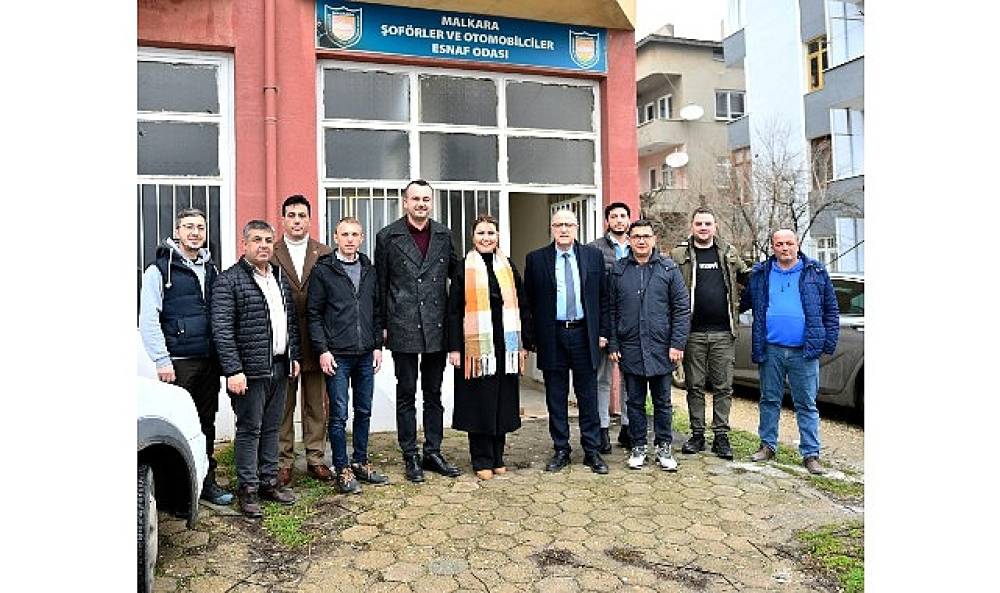 Malkara Şof&ouml;rler ve Otomobilciler Esnaf Odası'na "Hayırlı Olsun" Ziyareti