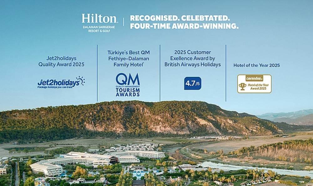 M&uuml;kemmellikle Tanınan, Tutarlılıkla Tanımlanan  Bir Başarı Hikayesi:  Hilton Dalaman Sarıgerme Resort & Golf'e  Uluslararası &Ouml;d&uuml;l Yağdı