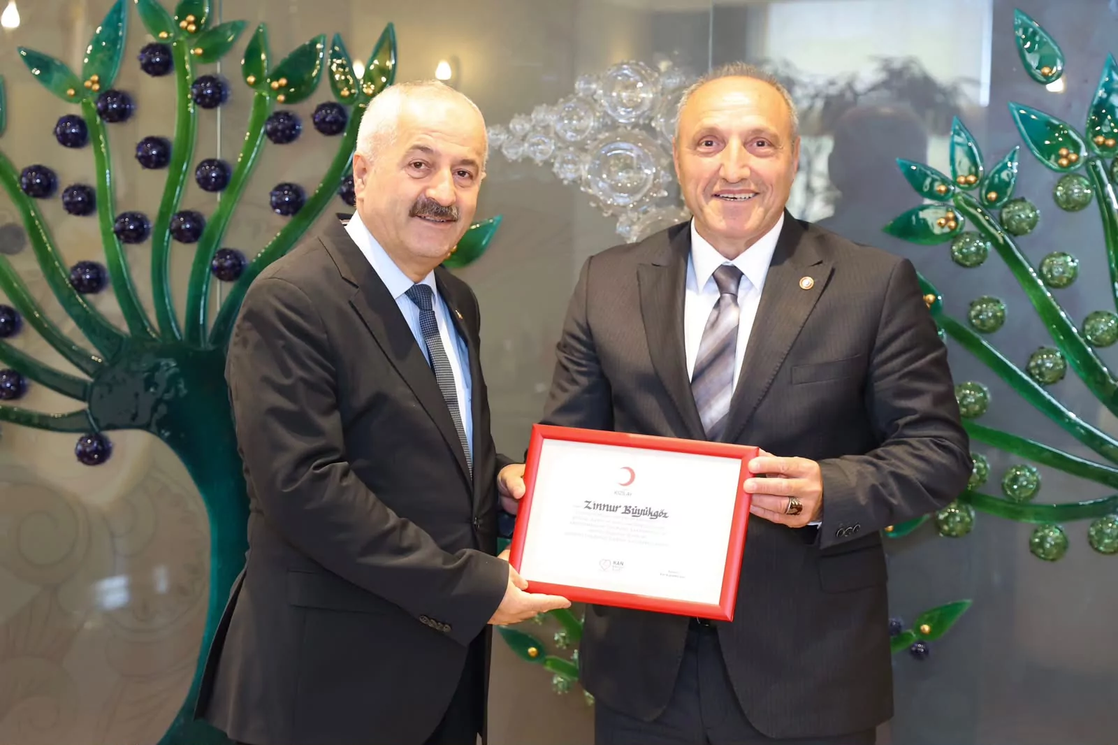 Kızılay&rsquo;dan Başkan B&uuml;y&uuml;kg&ouml;z&rsquo;e Teşekk&uuml;r