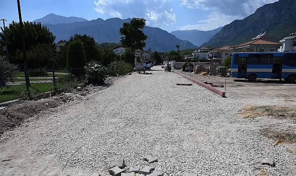 Kemer'de altyapı &ccedil;alışmaları 