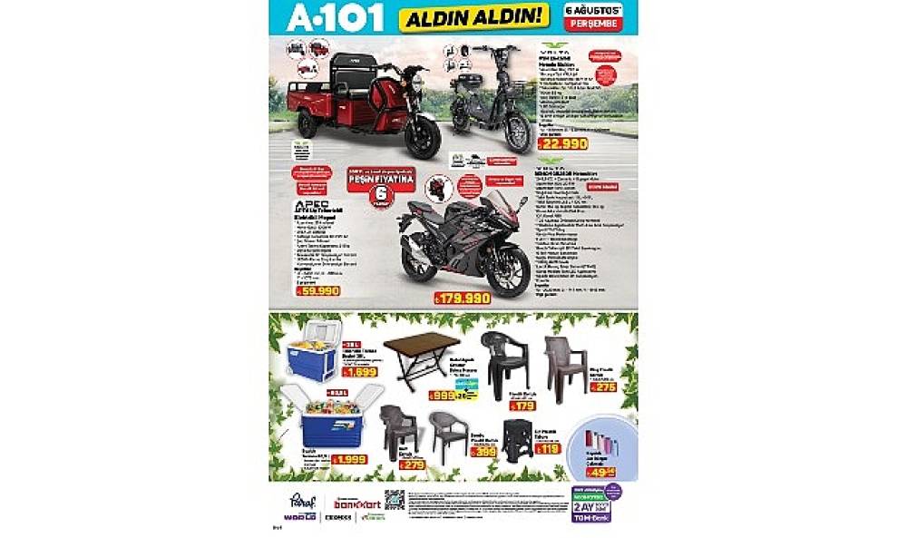 A101'den 6 Ağustos'ta Ka&ccedil;ırılmayacak Motosiklet Fırsatı