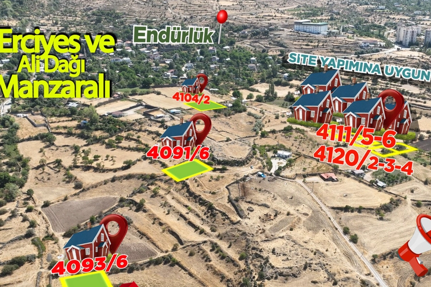 Kayseri Talas'ın g&ouml;zde lokasyonlarında villa parseli fırsatı