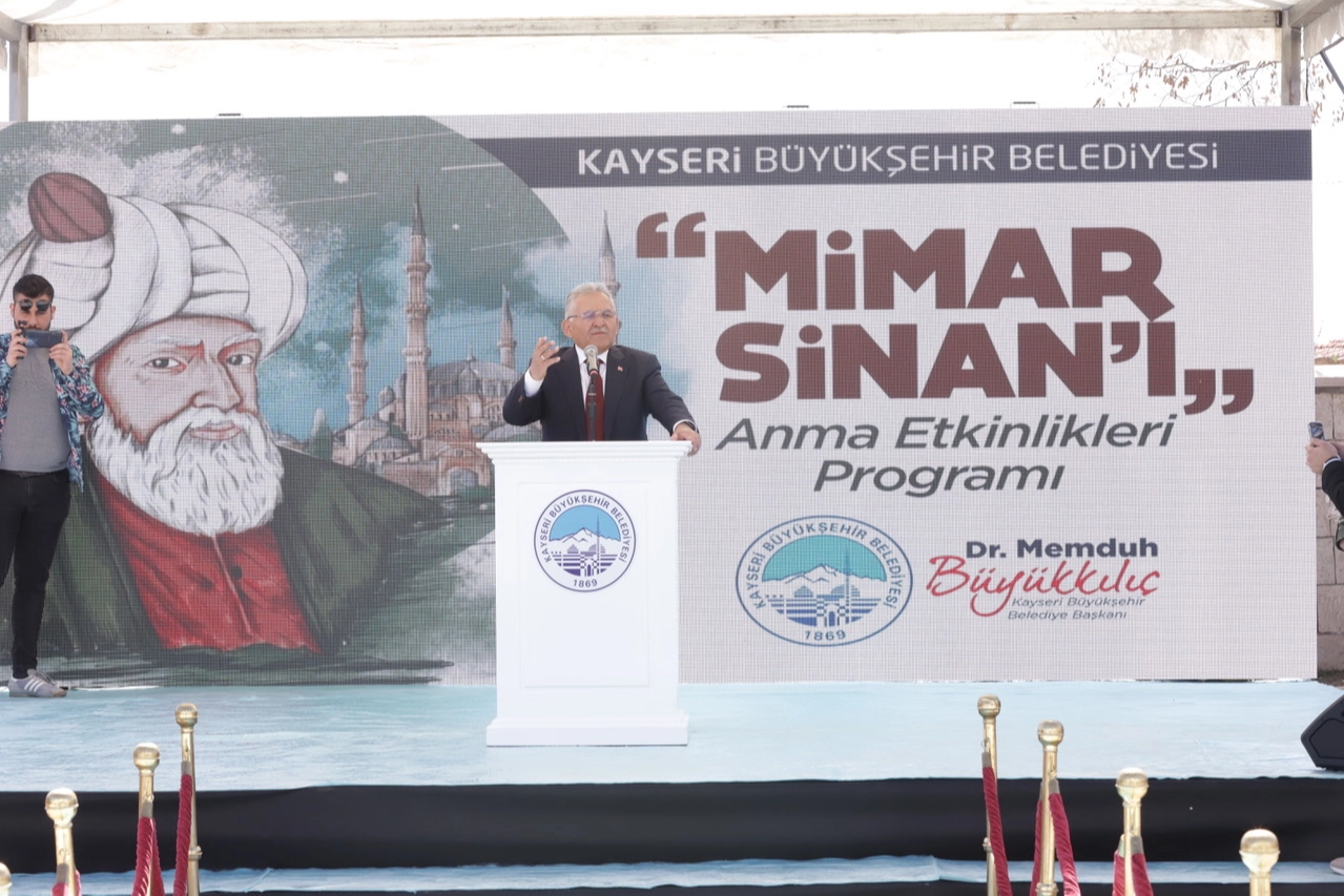 Kayseri B&uuml;y&uuml;kşehir Mimar Sinan'ı unutmadı