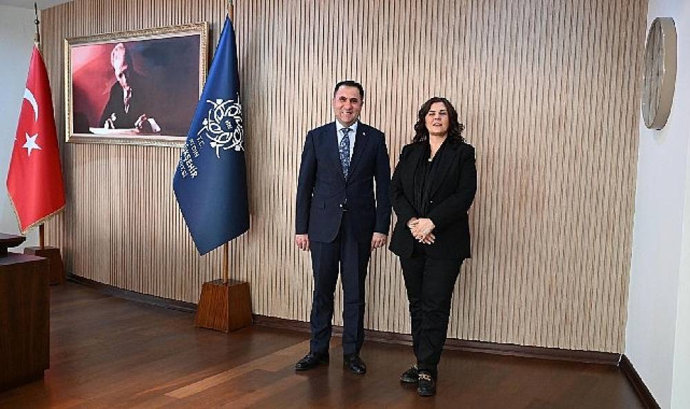 Başkan &Ccedil;er&ccedil;ioğlu'na Aile ve Sosyal Hizmetler İl M&uuml;d&uuml;r&uuml; T&uuml;rkoğlu'ndan ziyaret