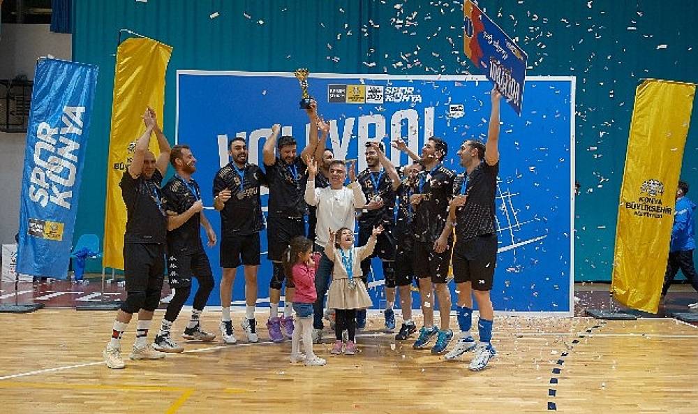Konya B&uuml;y&uuml;kşehir Kurumlar Arası Voleybol Turnuvası Tamamlandı