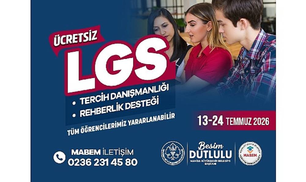 Manisa B&uuml;y&uuml;kşehir'den LGS Adaylarına &Uuml;cretsiz Tercih Desteği