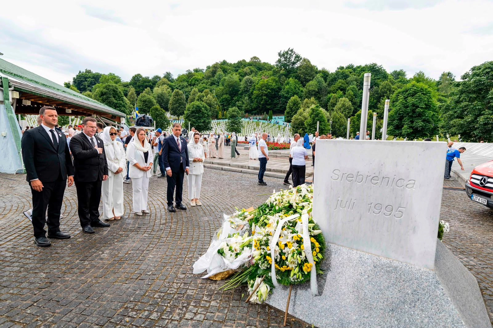 Başkan Tugay Srebrenica Katliamı&rsquo;nı anma t&ouml;renlerine katıldı
