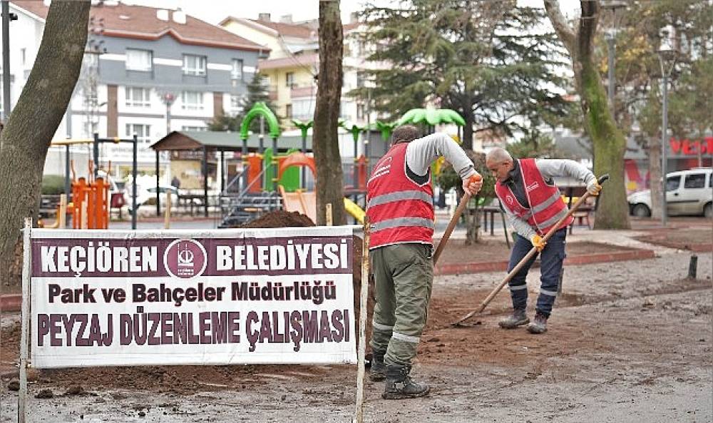Ke&ccedil;i&ouml;ren'in Park ve Bah&ccedil;eleri Yenileniyor