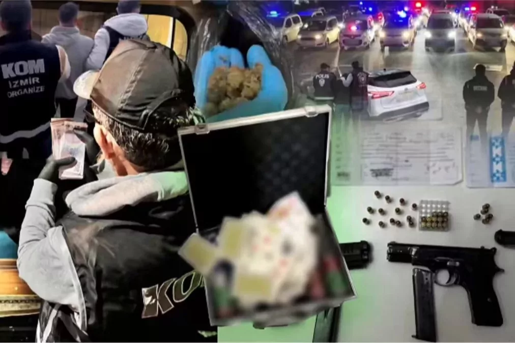 İzmir merkezli tefecilik operasyonu! 13 ş&uuml;pheli g&ouml;zaltında