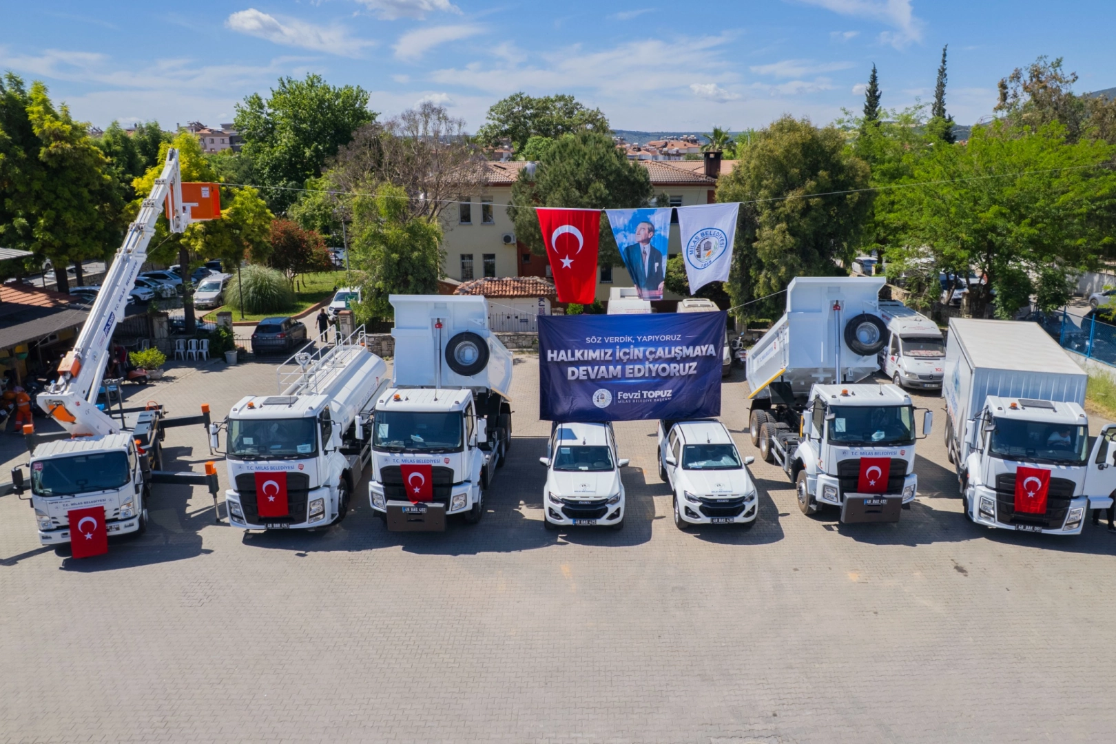 Muğla'da Milas Belediyesi ara&ccedil; filosunu g&uuml;&ccedil;lendiriyor