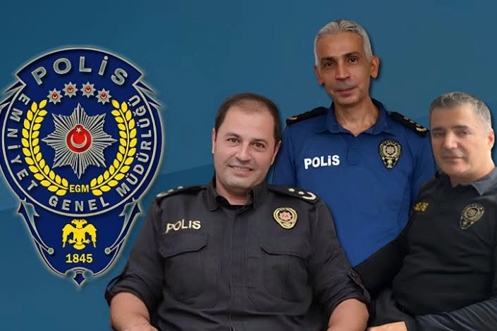 Edirne'nin &uuml;&ccedil; il&ccedil;esinde Emniyet M&uuml;d&uuml;rleri yer değiştirdi