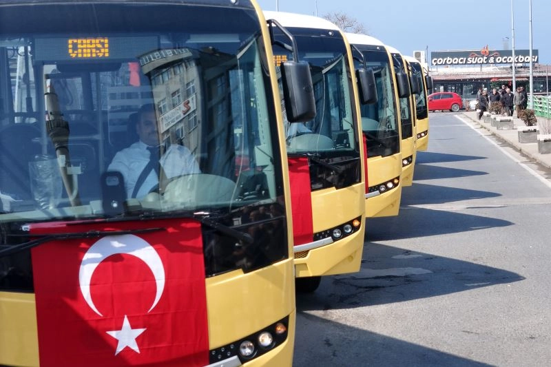 Zonguldak&rsquo;ta toplu ulaşım i&ccedil;in yeni halk otob&uuml;sleri hizmete girdi