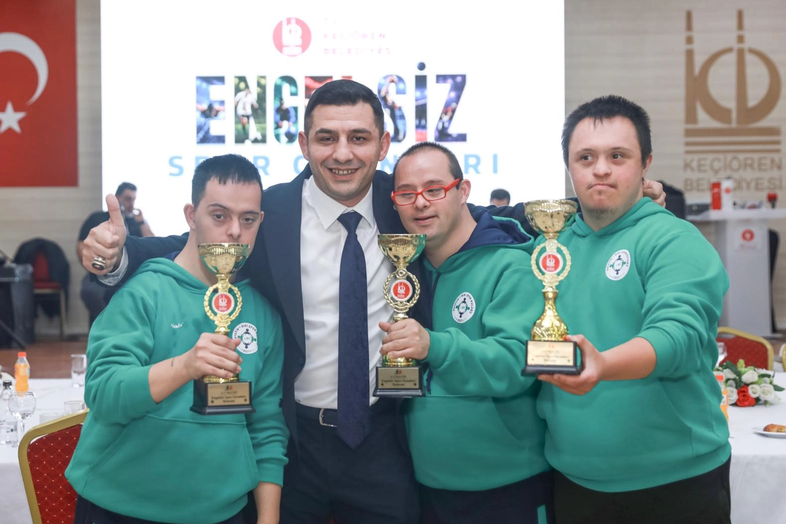 Ke&ccedil;i&ouml;ren&rsquo;de engelsiz spor oyunları finalle ta&ccedil;landı