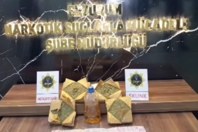 Erzurum&rsquo;da uyuşturucu operasyonu: 9 kilo madde ele ge&ccedil;irildi