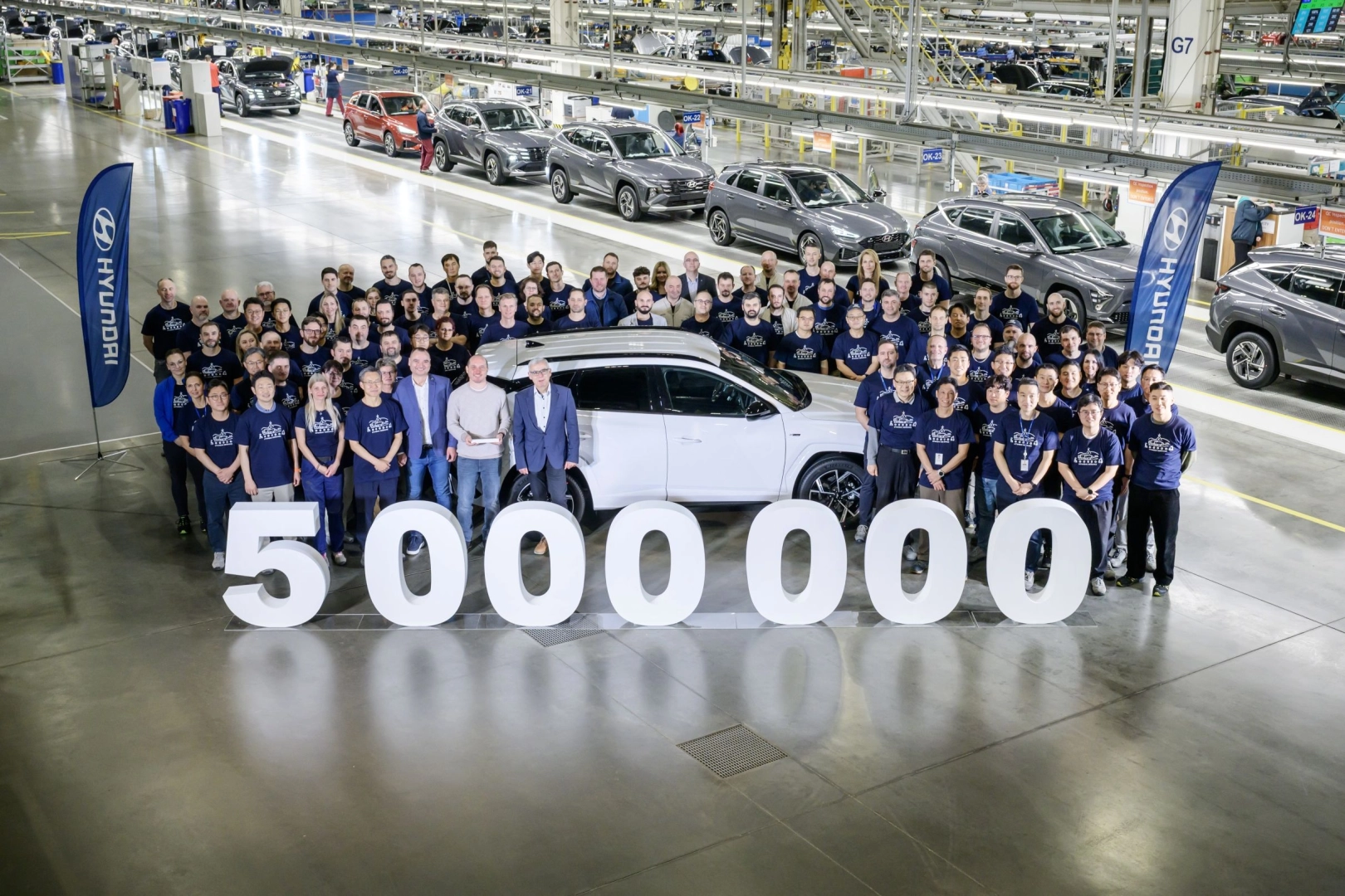 Hyundai &Ccedil;ek fabrikasında 5 milyonuncu aracını &uuml;retti