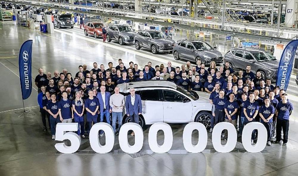 Hyundai &Ccedil;ek Fabrikasında 5 Milyonuncu Ara&ccedil; &Uuml;retildi.