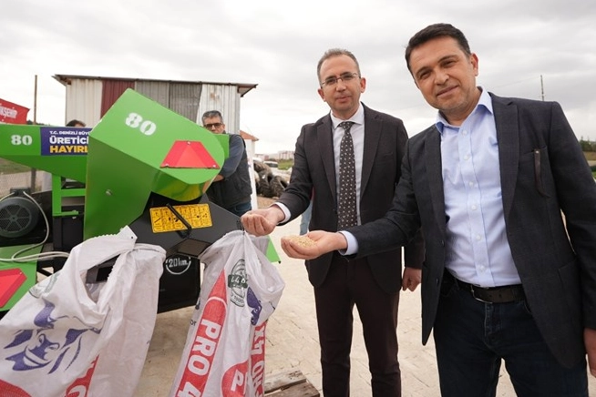 Denizli B&uuml;y&uuml;kşehir&rsquo;den Bekilli&rsquo;ye tarımsal makine desteği