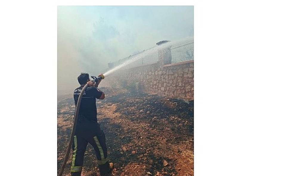 B&uuml;y&uuml;kşehir İtfaiyesi'nden orman yangınına m&uuml;dahale   
