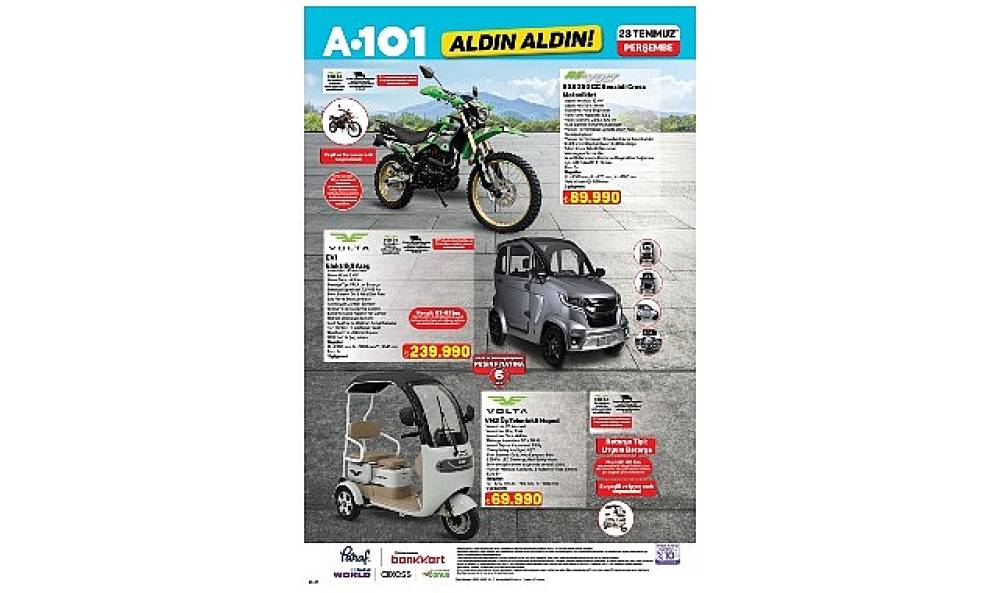 Elektrikli Ara&ccedil; 23 Temmuz'da A101'de