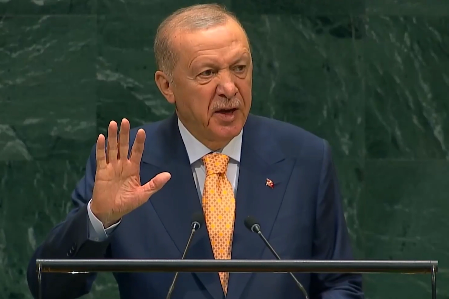 Erdoğan'dan BM'ye reform &ccedil;ağrısı... 'D&uuml;nya 5&rsquo;ten b&uuml;y&uuml;kt&uuml;r' vurgusu