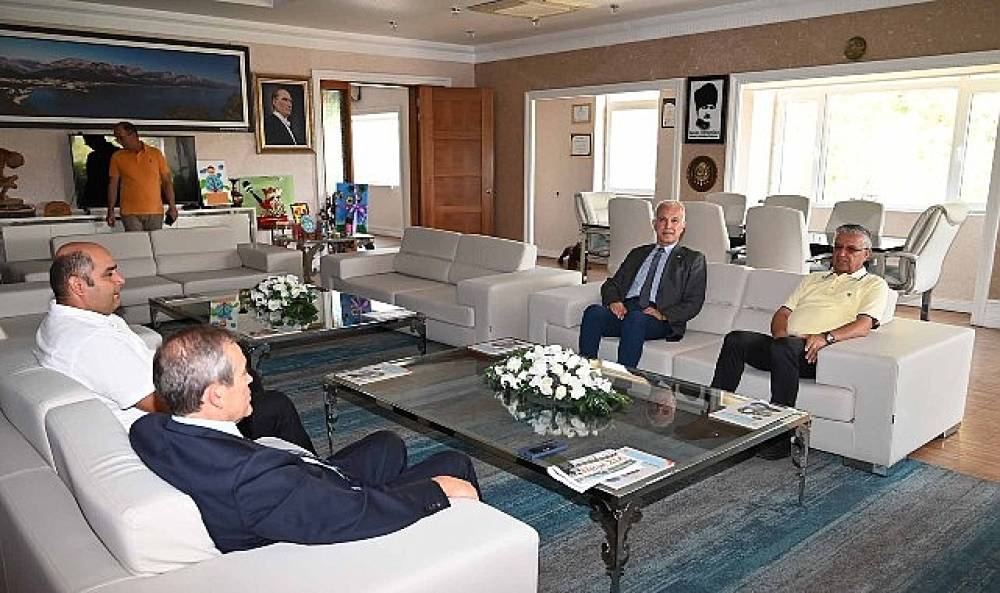 Başkan Topaloğlu, ATSO Başkanı Hacıs&uuml;leyman ile bir araya geldi