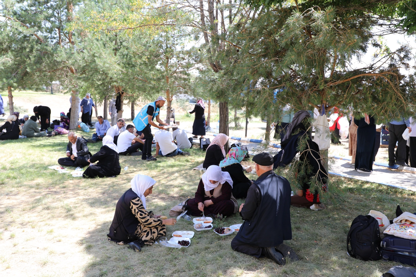 Yaşlı bireyler Van G&ouml;l&uuml; kıyısında huzur buldu