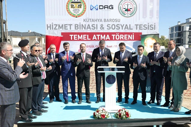 K&uuml;tahya&rsquo;da Baro Hizmet Binası temeli atıldı