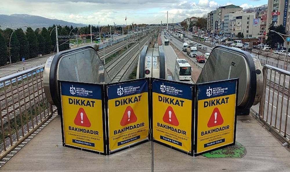 İzmit'teki yürüyen merdiven 2 gün kapalı olacak