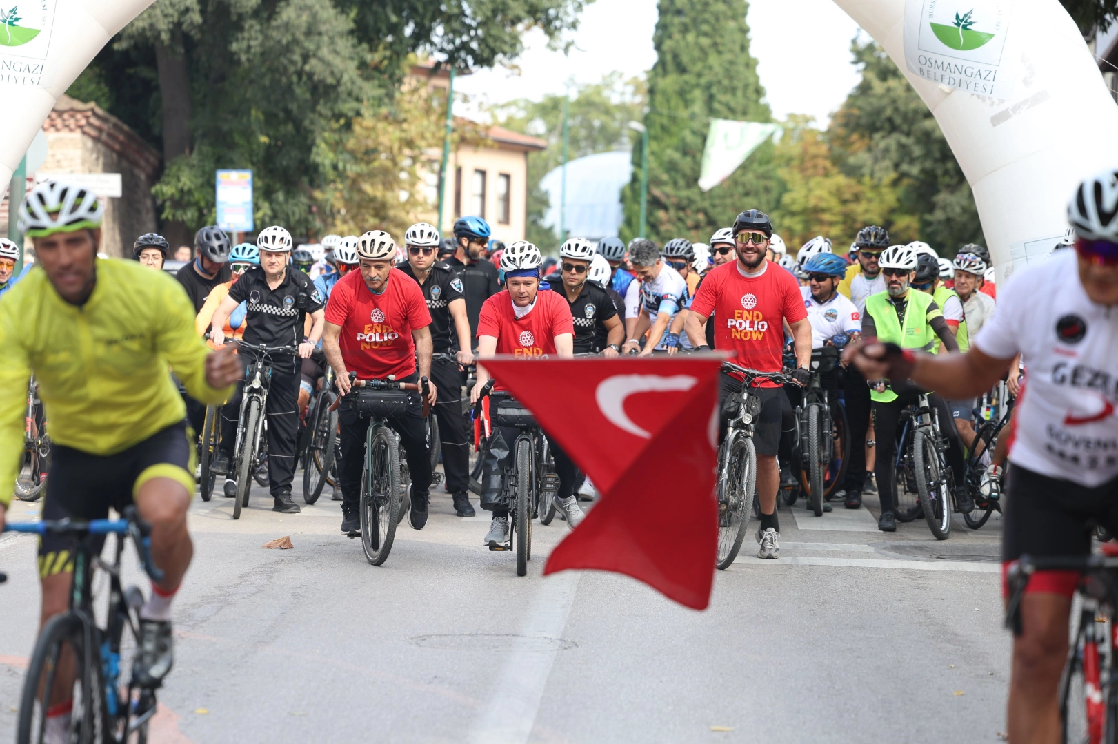Bursa'da Tophane'den Mudanya'ya farkındalığa pedal &ccedil;evrildi