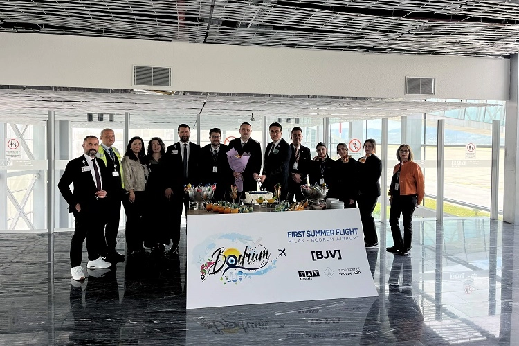 Milas-Bodrum Havalimanı sezonun ilk dış hat u&ccedil;uşunu karşıladı